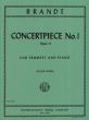 Brandt Concertpiece No.1 F-Minor Op.11 Trumpet [Bb] and Piano (Roger Voisin)