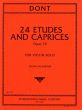 Dont 24 Etudes-Caprices Op. 35 Violin (Ivan Galamian)