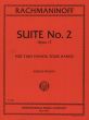 Rachmaninoff Suite No.2 Op.17 for 2 Pianos (2 Performance Copies included) (Edited by Isidor Philipp)