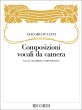 Puccini Composizioni Vocali da Camera (Vocal Chamber Compositions)