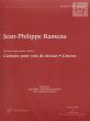 Musique Vocale Profane Vol.1 (Cantatas and Canons) (High Voice-Fl.- 2 Vi.-Bc)