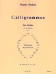 Poulenc Calligrammes Medium Voice (Guillaume Apollinaire)