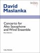 Concerto Alto Saxophone with Wind Ensemble Edition for Alto Saxophone and Piano