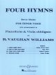 Vaughan Williams 4 Hymns Tenor Voice-Piano & Viola Obbligato