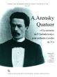 Arensky Quatuor 'A la Memoire de P. Tschaikowsky' Op.35A fur Streichorchester (Stimmenset 3 - 3 - 2 - 2 - 1)