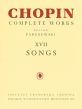 Chopin Songs Voice and Piano (Polish/English) (Paderewski) (Complete Works XVII)