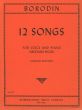 Borodin 12 Songs for Voice and Piano (Medium High)