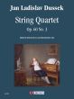 Dussek String Quartet Op.60 No.3 (Score/Parts) (edited by Renato Ricco and Massimiliano Sala)