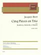 Ibert Cinq Pieces en Trio Hautbois, Clarinette et Basson (Score/Parts)