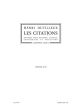 Dutilleux Les Citations Diptyque pour Hautbois, Clavecin, Contrebasse et Percussion (Partition) (Version 2010)