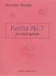 Skoryk Partita No.7 for Wind Quintet Score and Parts