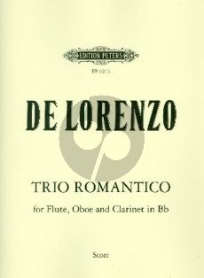 Lorenzo Trio Romantico Op.78 Flute-Oboe-Clarinet (Score/Parts)