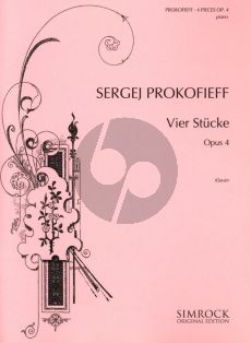 Prokofieff 4 Pieces Op.4 for Piano Solo (edited by Martin Frey)