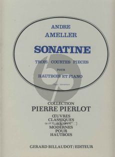 Ameller Sonatine (3 Courtes Pieces) Hautbois-Piano