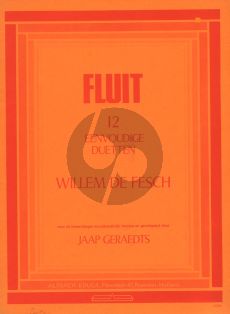 de Fesch 12 Eenvoudige Duetten (2 Flutes) (Jaap Geraedts) (Alsbach)