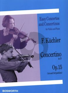 Kuchler Concertino D-major Op.15 In the Style of Vivaldi for Violin and Piano (1st- 3rd Position)