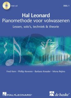 Piano Methode voor Volwassenen Vol.1 (Bk- 2 Cd's) (Lessen, Solo's, Techniek en Theorie) (Nederlands Kern-Keveren-Kreader-Rejino)