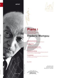 Mompou Piano Works Vol.1 (Urtext of Unpublished Works Collection) (edited by MacMcClure and Jordi Maso)