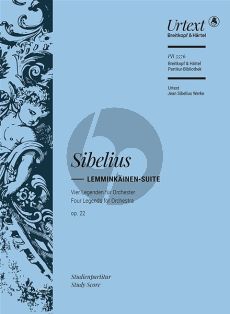 Sibelius Lemminkäinen Suite Op. 22 Study Score (4 Legends – Urtext based on the Complete Edition “Jean Sibelius Works” (JSW) edited by Tuija Wicklund)