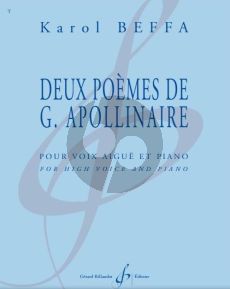 Beffa 2 Poemes de G. Apollinaire for High Voice and Piano (French)