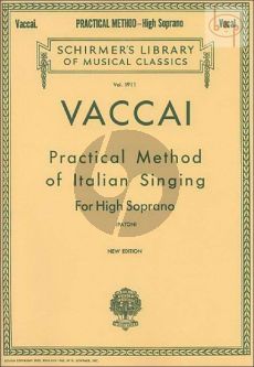 Practical Method of Italian Singing High Soprano