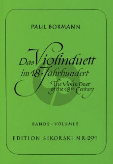 Das Violinduett im 18. Jahrhundert Vol.2 (Paul Bormann)