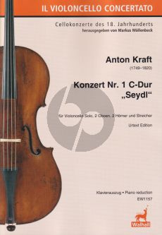 Kraft Konzert Nr. 1 C-Dur "Seydl" Violoncello solo-Bläser und Streicher (Klavierauszug) (Markus Möllenbeck)