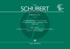 Schubert Messe in G-dur D. 167 für Soli- Chor und Orgel (Partitur) (arr. Paul Horn)