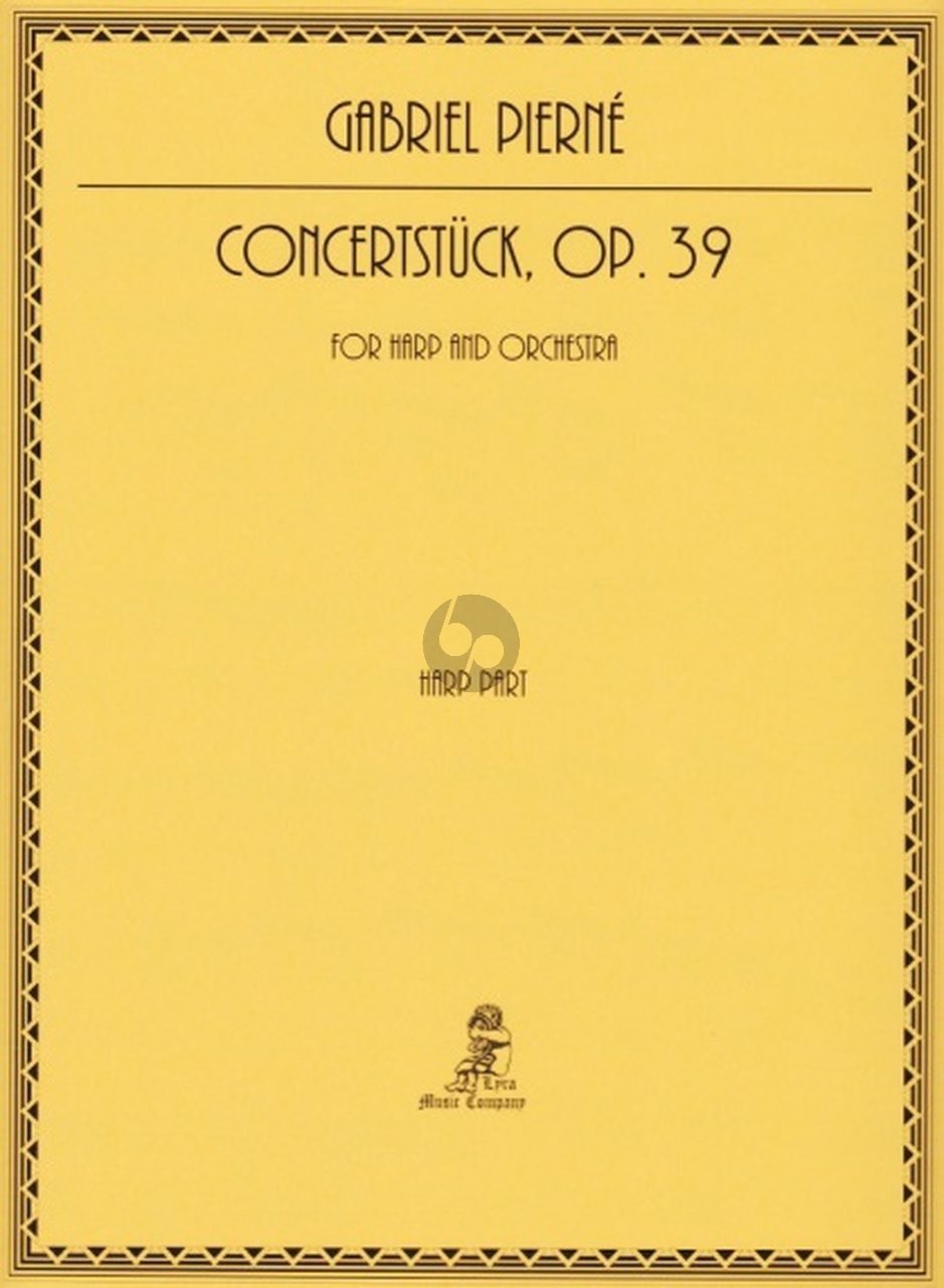 Concertstuck Op.39 Solo Harp Solo Part Only Gabriel Pierne