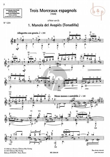 emilio pujol sheet music