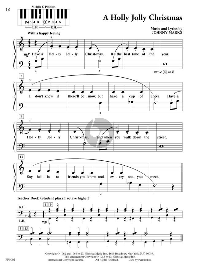 PlayTime Piano, Level 1 (5-Finger Melodies): Christmas by Nancy Faber