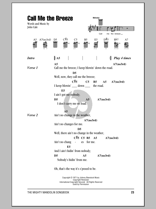 Call Me The Breeze | Broekmans & Van Poppel