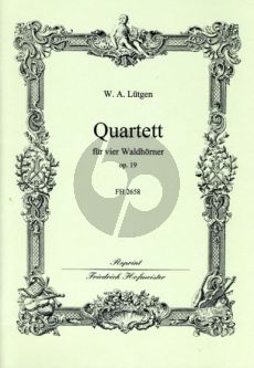 Lutgen Quartett op.19 4 Hörner (Part./St.) (Janetzky)