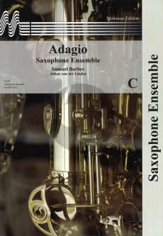 Barber Adagio Saxophone Ensemble Score - Parts (arr. Johan van der Linden)