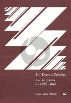 Zelenka In Exitu Israel / When Israel's People went out of Egypt Psalm 113 (114/115) ZWV 84 Soli SATB, Coro SATB, 2 Ob, 2 Vl, Va, Bc Full Score (Herausgeber/Continuo Wolfgang Horn)