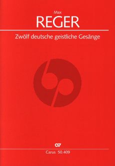 Reger 2 Deutsche Geistliche Gesange for 5 bis 8 Stimmigen Gemischten Chor a Cappella