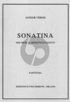 Veress Sonatina oboe-clarinet-bassoon (1931) Score