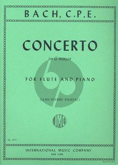 Bach Concerto G-major Flute-Piano (edited by Jean Pierre Rampal)