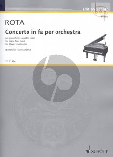 Concerto in F per Orchestra arr. for Piano 4 Hands by the Composer