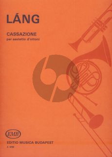 Lang Cassazione for 3 Trumpets, 2 Trombones and Tuba Score and Parts