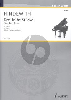 Hindemith  3 frühe Stücke Klavier