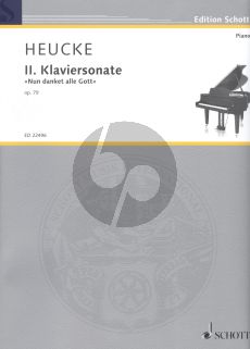 Heucke Sonata No.2 Op.79 "Nun danket alle Gott" Piano