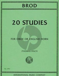 Brod 20 Studies for Oboe or English Horn (Thomas Stacey)