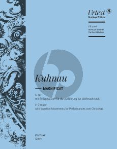 Kuhnau Magnificat C-dur SSATB mit soli-Orchester Partitur (edited by David Erler)