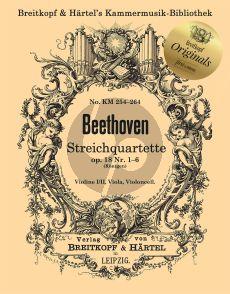 Beethoven 6 Streichquartette Opus 18 No. 1 - 6 Stimmen (Engelbert Röntgen)