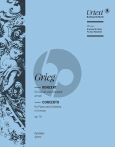 Grieg Concerto a-minor Op.16 Piano-Orchestra Full Score (edited by Ernst-Guenter Heinemann)