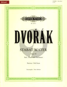 Dvorak Stabat Mater Opus 58 Soli-Chor-Orchester (Partitur) (Reinhold Kubik)