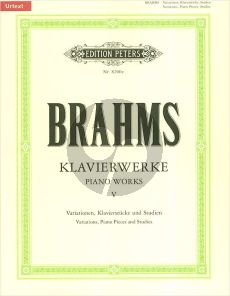 Brahms Klavierwerke Vol.5 Urtext Edition Carl Seemann / Kurt Stephenson