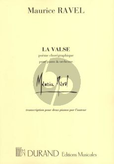 Ravel La Valse Transcription pour 2 Piano's par l'Auteur (Durand)