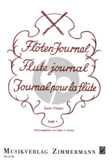 Album Floten Journal Vol.1 for 2 Flutes (Edited by Dieter H. Forster)